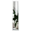 Miroir avec Cadre Wallfluent 36x156 cm Cadre Blanc de Style Moderne Sur Toute La Longueur