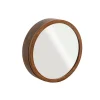 Miroir avec étagères en bois de manguier foncé Remick