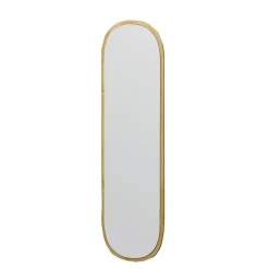 Miroir Calypso, Verre miroité, Objet d'ameublement mural, Décoration avec miroir, 40x2h120 cm, Chêne