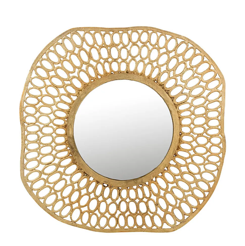 Miroir cercles aluminium 83x83x2cm
