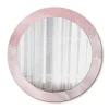 Miroir Circulaire avec Cadre Imprimé Décoratif Tulup 70 cm - 56 cm Pierre Rose