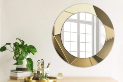 Miroir Circulaire avec Cadre Imprimé Décoratif Tulup 50 cm - 36 cm Abstraction Moderne