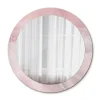 Miroir Circulaire avec Cadre Imprimé Décoratif Tulup 90 cm - 76 cm Pierre Rose