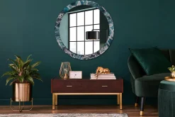 Miroir Circulaire avec Cadre Imprimé Décoratif Tulup 90 cm - 76 cm Mer Agitée