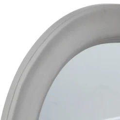 Miroir Coeur - bois et ruban - 40x40 cm - Taupe- Atmosphera
