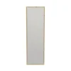Miroir Dcarrier, Verre miroité, Objet d'ameublement mural, Décoration avec miroir, 50x2h160 cm, Chêne