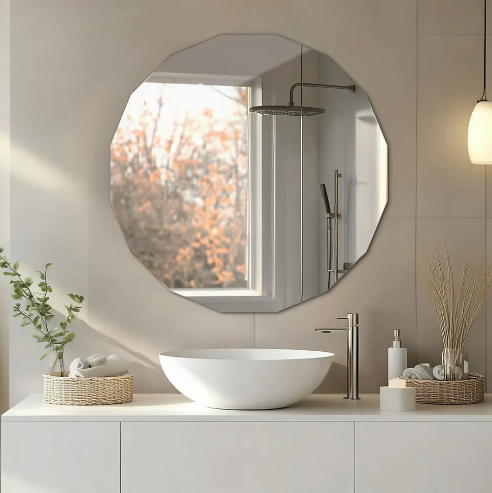 Miroir Décoratif Multi-Facettes Wallfluent 100 x 100 cm Salle À Manger & Intérieurs Modernes