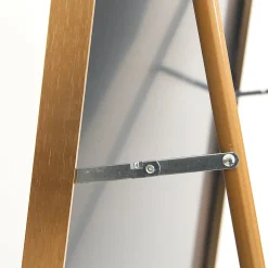Miroir De Courtoisie Arqué Pleine Longueur 180 X 80 Cm, Adapté à La Chambre, Au Salon, Doré