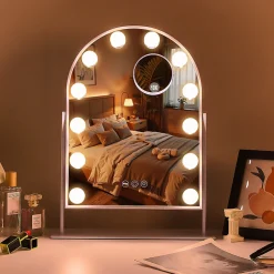 Miroir de maquillage hollywood coiffeuse avec lumière Arche 30x41cm