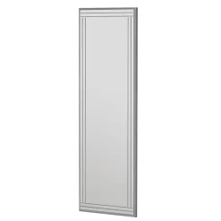 Miroir Dperisi, Verre miroité, Objet d'ameublement mural, Décoration avec miroir, 40x2h120 cm, Blanc