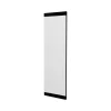 Miroir Dprenn, Verre miroité, Objet d'ameublement mural, Décoration avec miroir, 40x2h120 cm, Noir