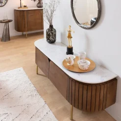 Miroir en aluminium petit modèle Beryl