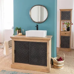 Miroir en aluminium petit modèle Beryl