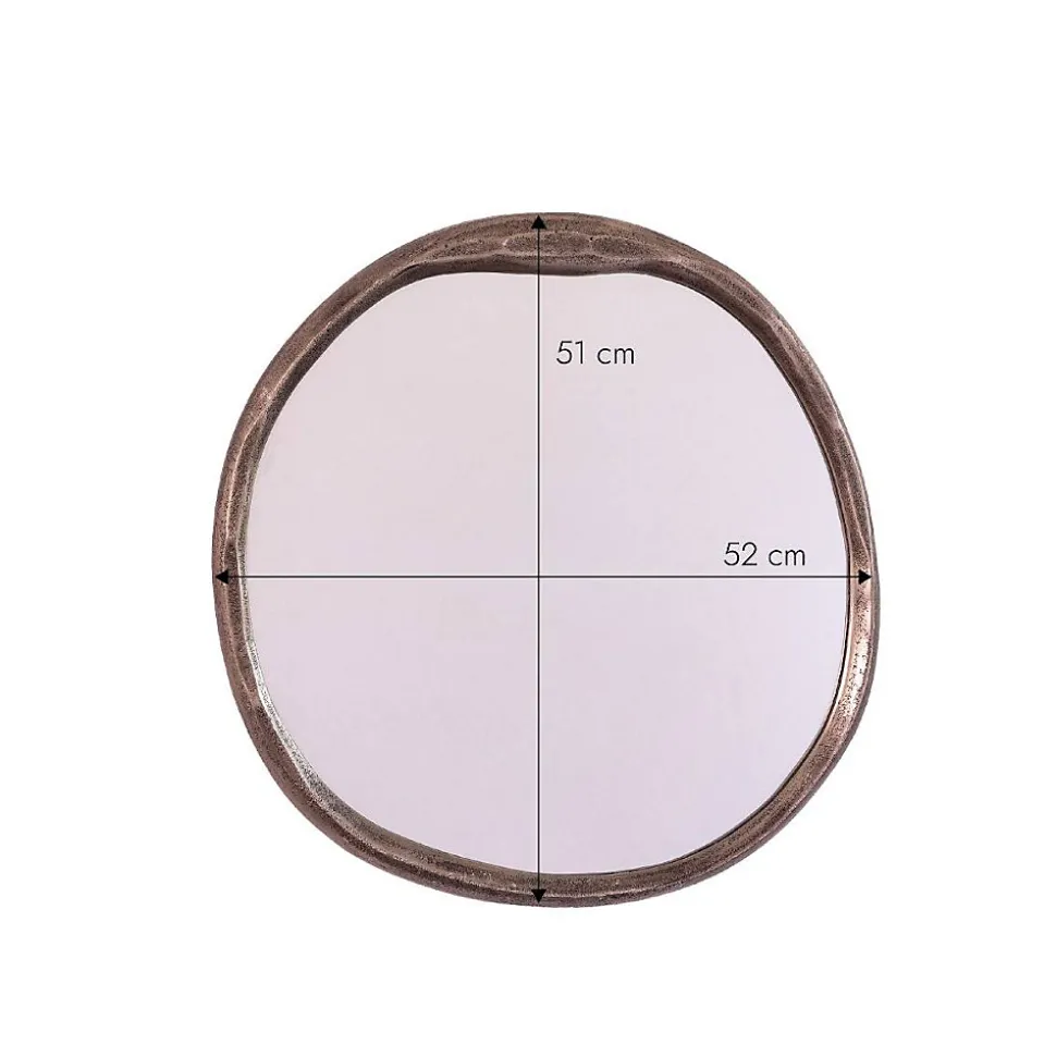 Miroir en aluminium petit modèle Beryl
