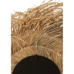 Miroir en jonc naturel diamètre 90cm