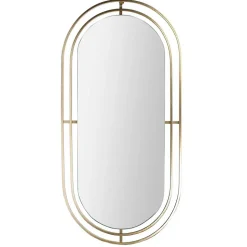 Miroir en métal ovale à suspendre