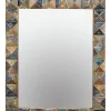 Miroir exclusif en bois recyclé multicolore