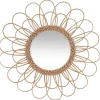 Miroir Fleur - rotin D56 cm - Atmosphera