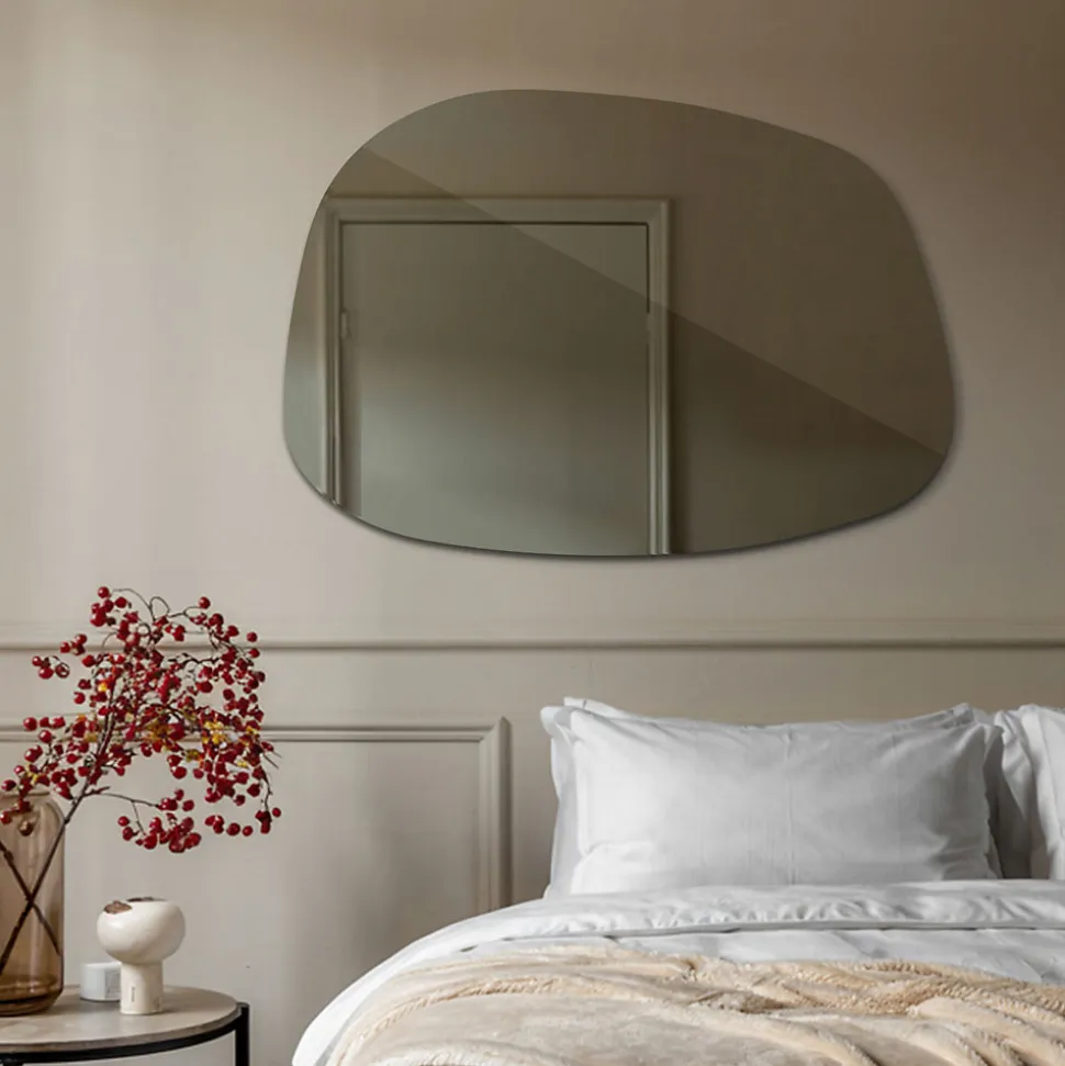 Miroir forme originale Wallfluent 79 x 57 cm pour le salon chambre