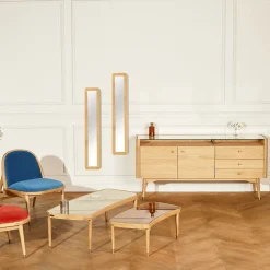 Miroir HUGUETTE Style contemporain en chêne naturel
