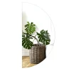 Miroir LED semi-rond 50x100 cm lumière froide moderne