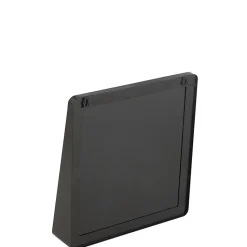 Miroir mural carré en métal noir 38x9x41cm