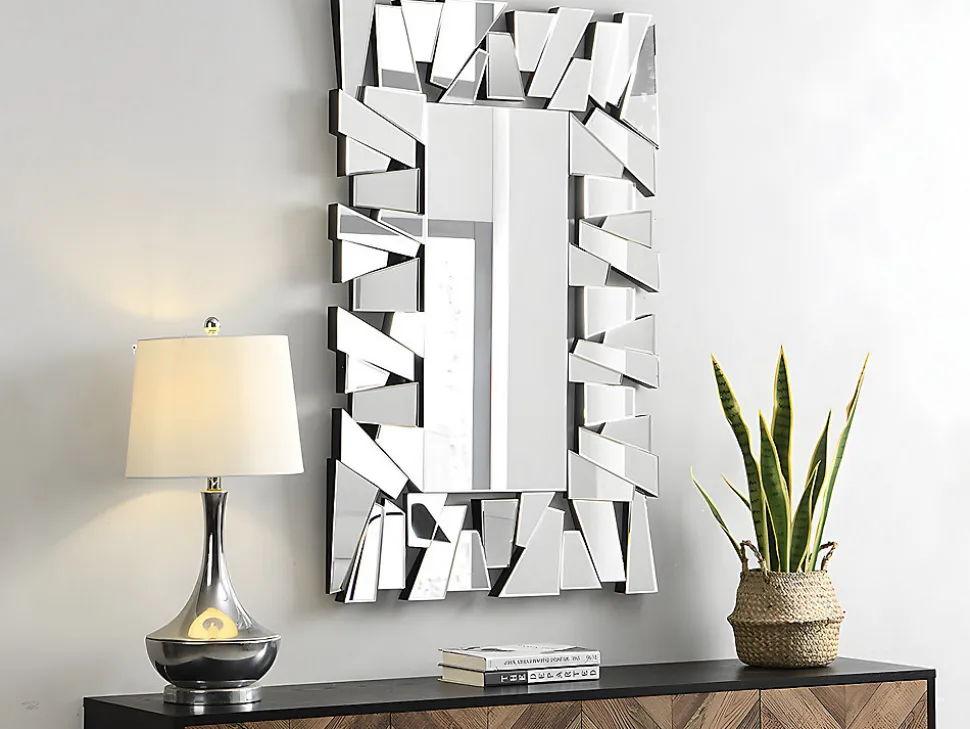 Miroir mural en inox - L. 120 x H. 76 cm - UYUNI