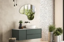 Miroir Mural Irrégulier Wallfluent 68 x 67cm Miroir Asymétrique Design Pour Salon Ou Salle De Bain
