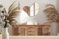 Miroir Mural Irrégulier Wallfluent 77 x 77 cm Miroir Décoratif Moderne Et Original