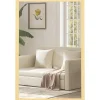 Miroir mural rectangulaire dim. 40L x 60H cm cadre effet bois naturel