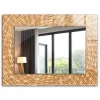 Miroir Mural Tulup 80x60 cm Acacia Grand Miroir Pour Chambre
