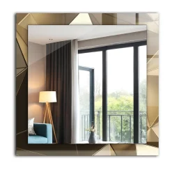 Miroir Mural Tulup 60x60 cm Formes Géométriques Pour Chambre