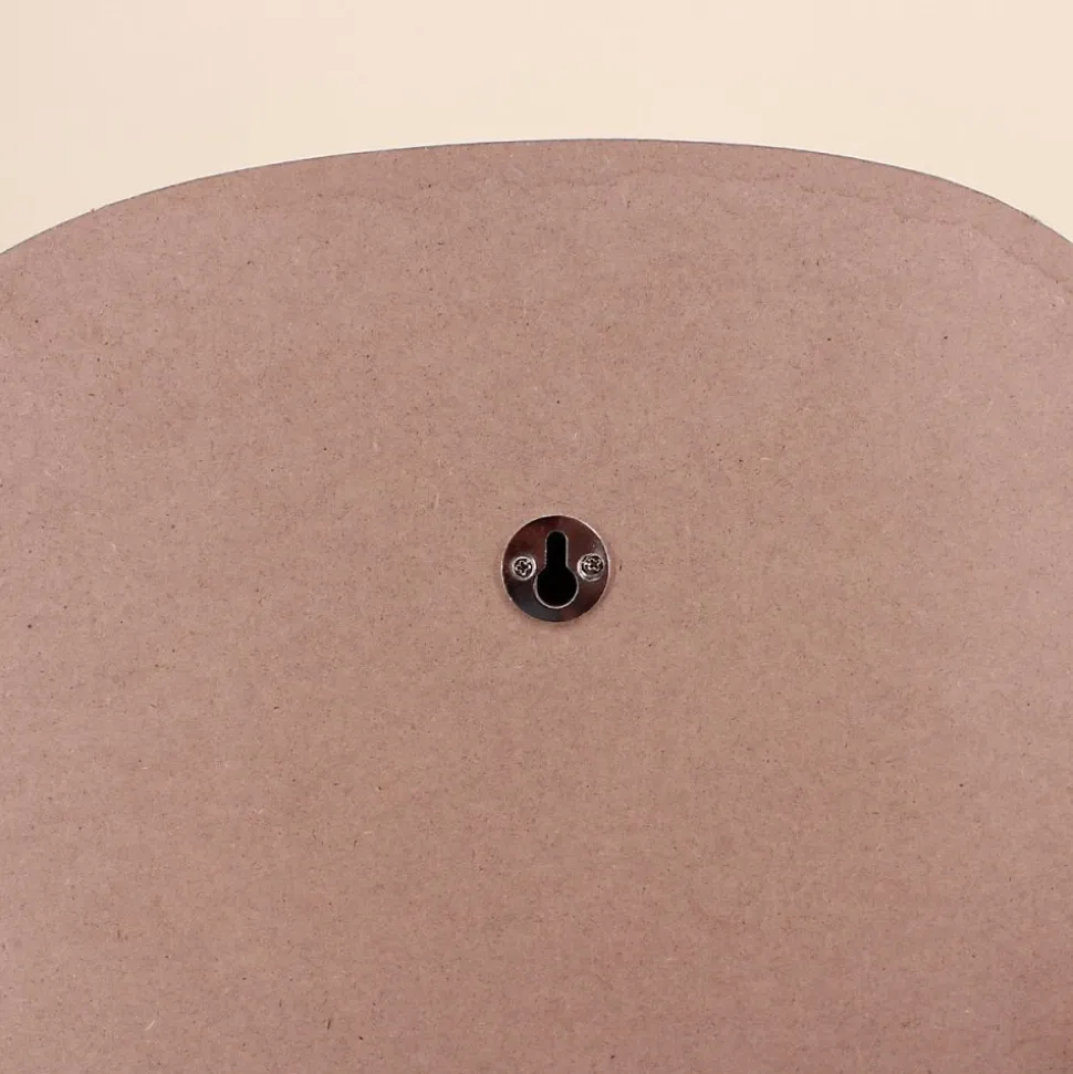 Miroir organique contour bois 45x65cm
