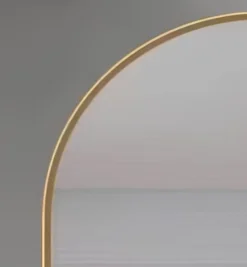 Miroir ovale métal doré H.100cm Ornami, Elvie