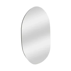 Miroir Pelagus, Verre miroité, Objet d'ameublement mural, Décoration avec miroir, 52x2h89 cm, Noir
