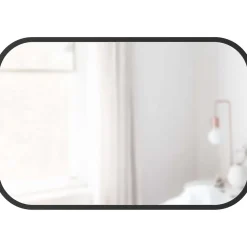 Miroir rectangulaire rebord caoutchouc 61x91 cm Hub