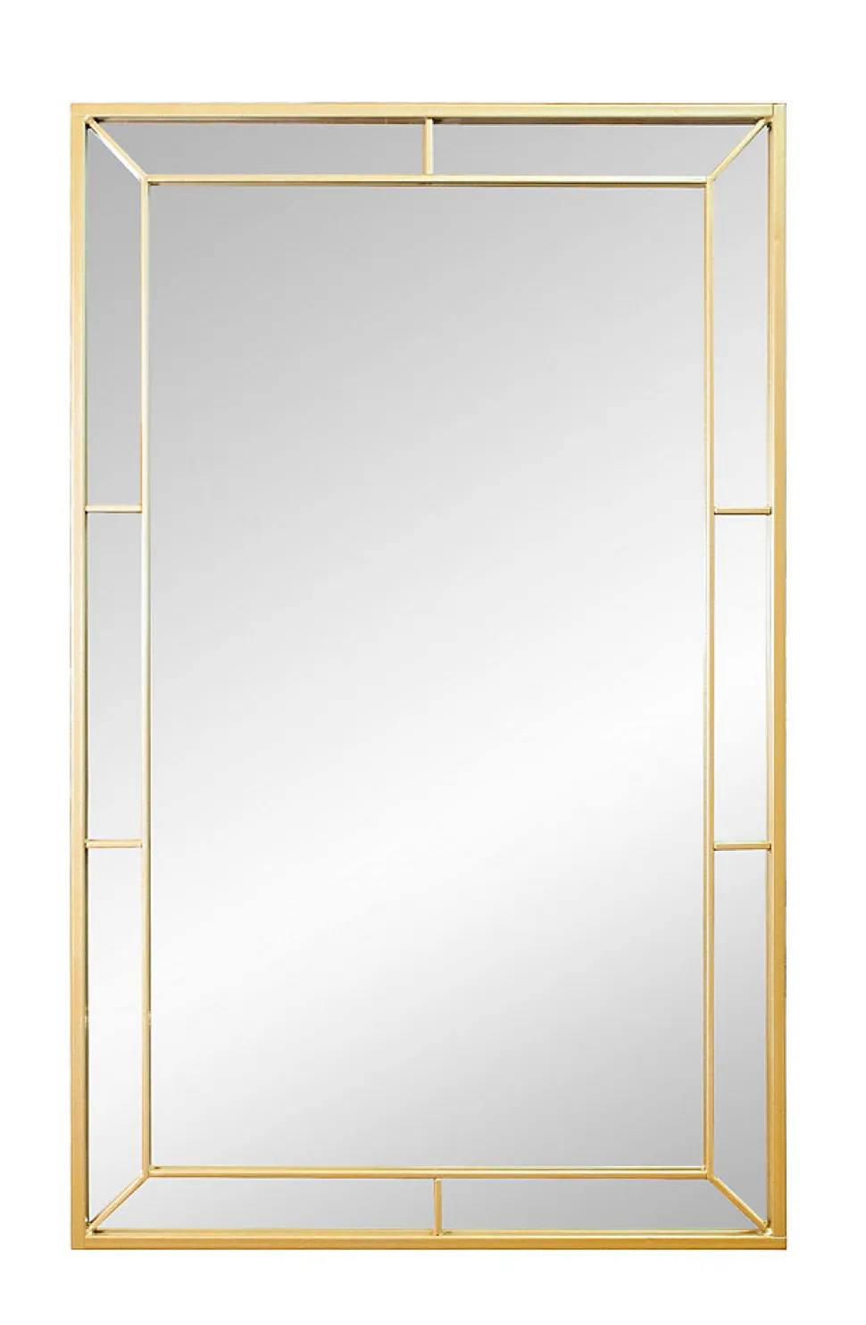 Miroir rectangulaire Venezia en métal doré l.50 x L.80cm Ariane