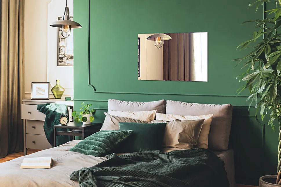 Miroir Rectangulaire Wallfluent 70 x 50 cm Miroir Décoratif Sans Cadre Pour Intérieur