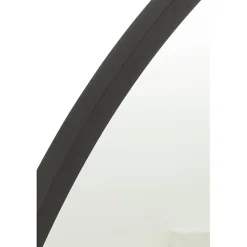 Miroir rond avec cadre noir D.110 cm