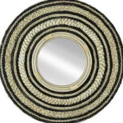 Miroir rond corde Dada Art Ø52 cm noir