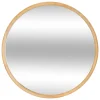 Miroir rond en bois - Diam 55 cm - Marron