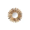 Miroir rond en bois flotté 52x52cm