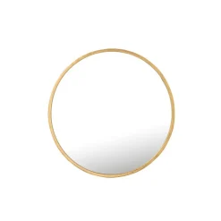 Miroir rond en métal doré 50x50x2 cm