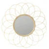 Miroir Rosace en rotin - Diam 56 cm