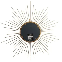 Miroir soleil en métal doré 66 cm