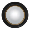 Miroir sorcière en bois de paulownia - D. 66 cm - Noir et doré effet laiton - FRANKLIN