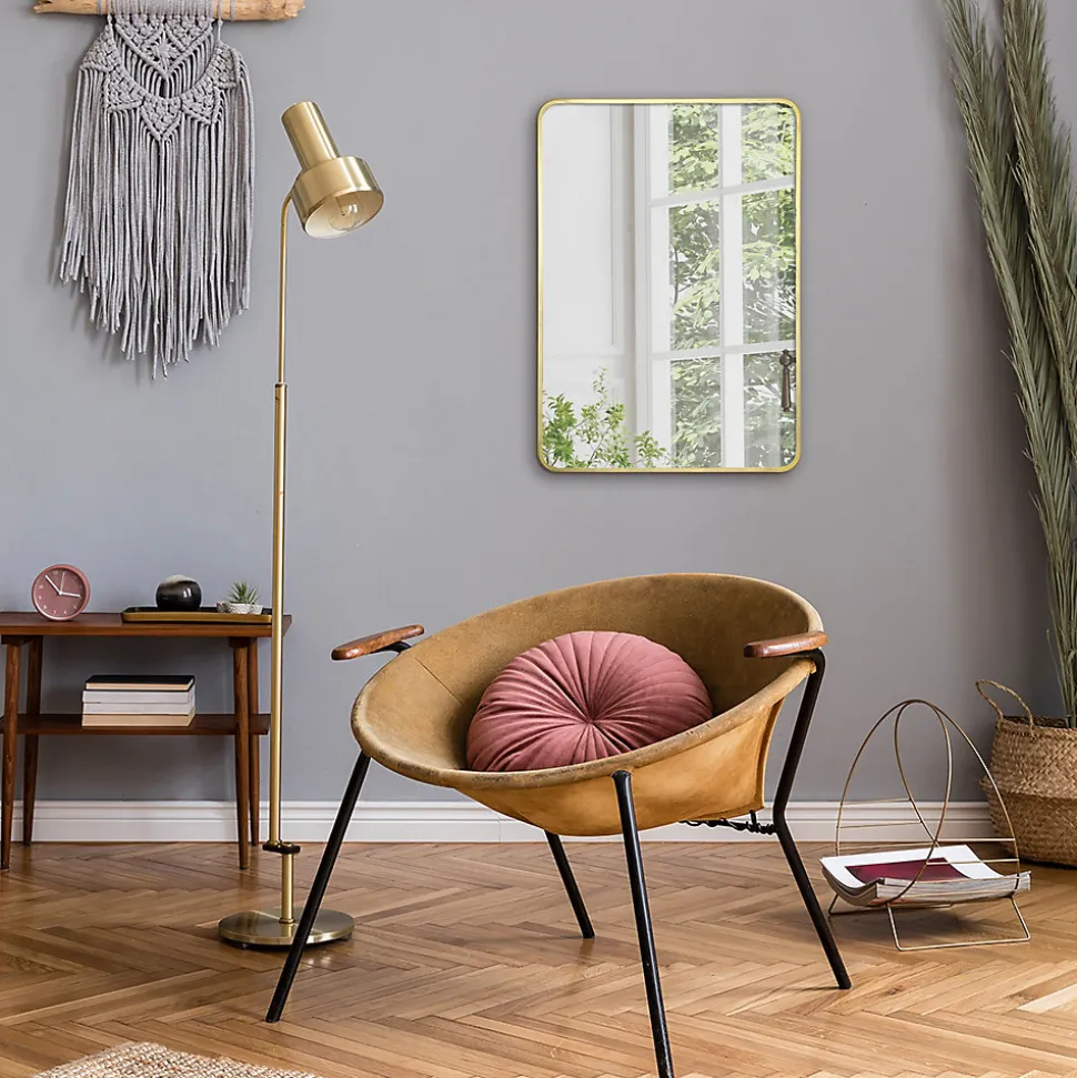 Miroir Steelton Dada Art l.50 x H.70 cm doré