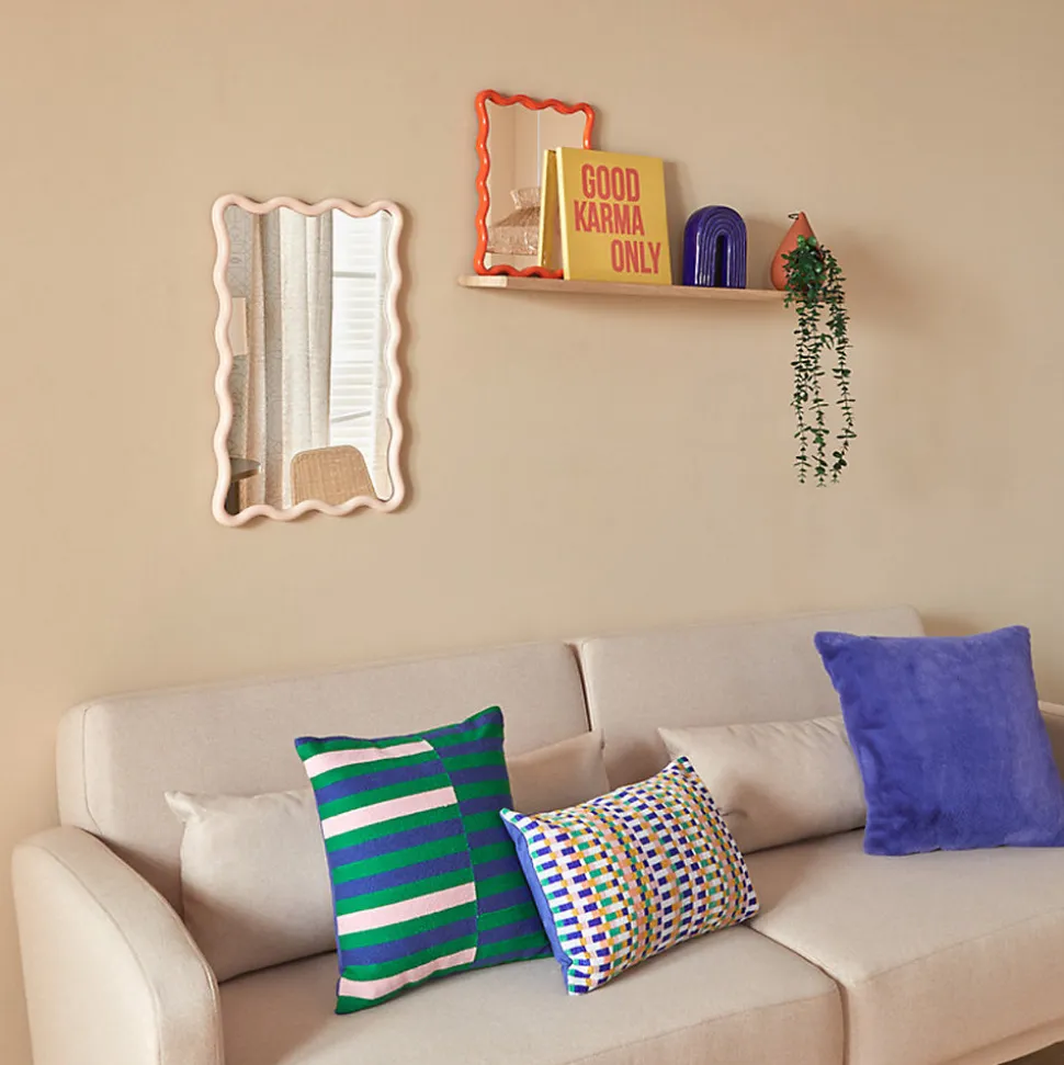 Miroir vague Judy beige 60x38cm - Atmosphera