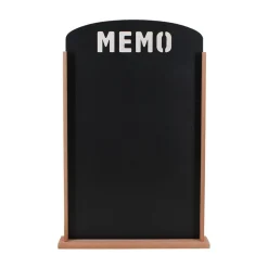 Mémo board ardoise contour bois 53x35cm