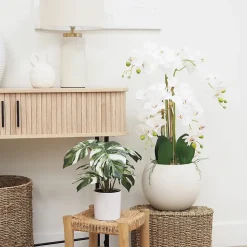 Monstera artificiel variegata toucher naturel 35cm
